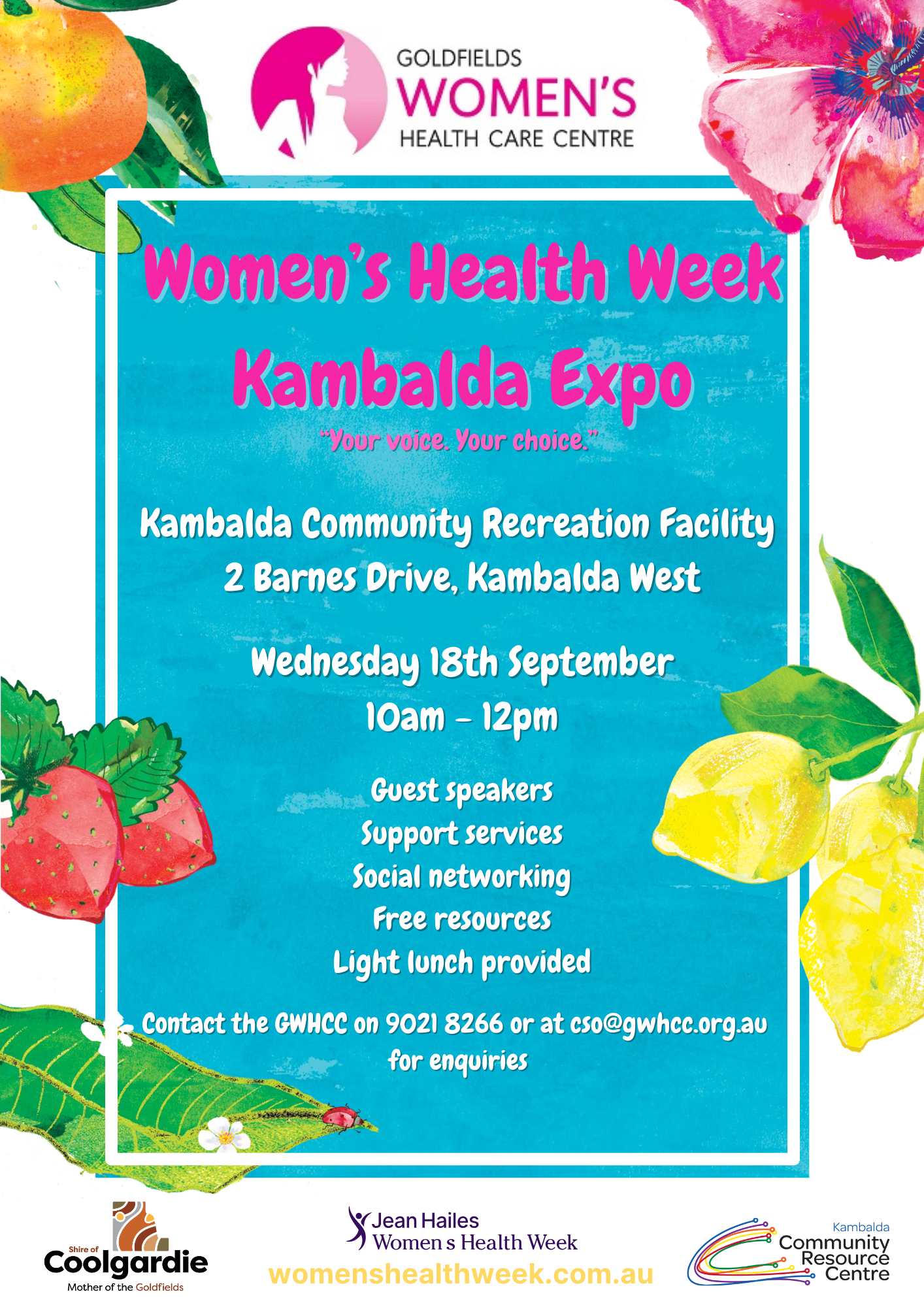 Women's Health Week Kambalda Expo